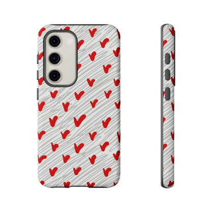 Playful Hearts & Spirals – Samsung Galaxy Case - BOGO Cases