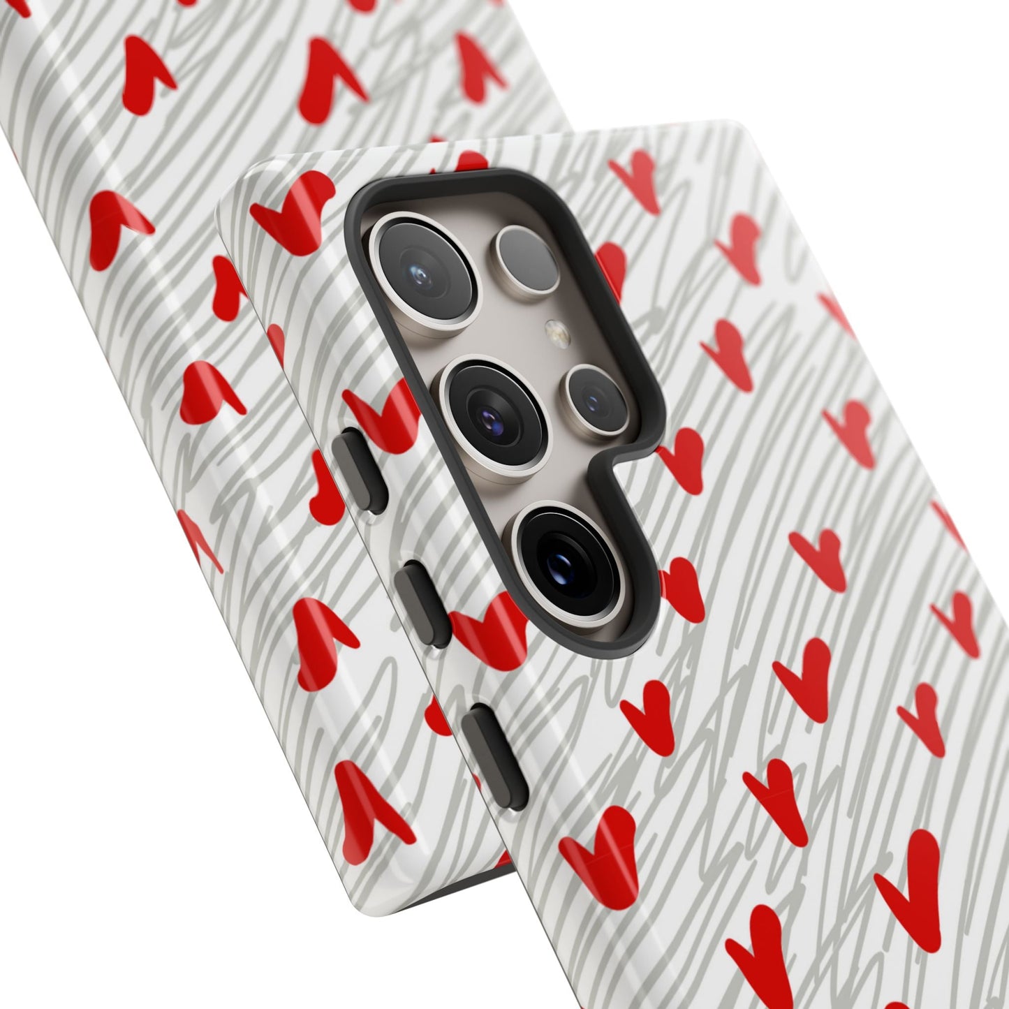 Playful Hearts & Spirals – Samsung Galaxy Case - BOGO Cases