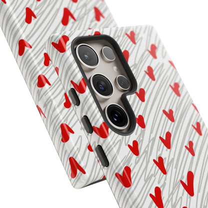 Playful Hearts & Spirals – Samsung Galaxy Case - BOGO Cases