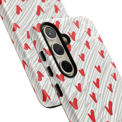 Playful Hearts & Spirals – Samsung Galaxy Case - BOGO Cases