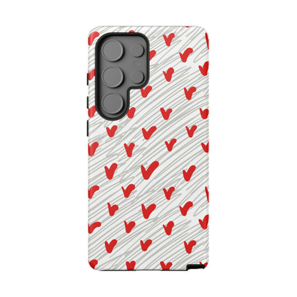 Playful Hearts & Spirals – Samsung Galaxy Case - BOGO Cases