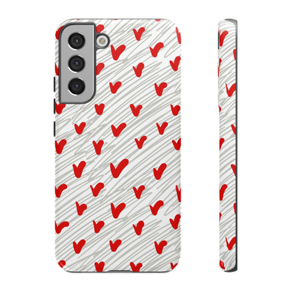 Playful Hearts & Spirals – Samsung Galaxy Case - BOGO Cases