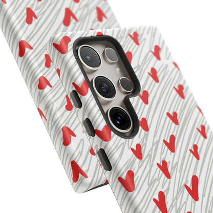 Playful Hearts & Spirals – Samsung Galaxy Case - BOGO Cases