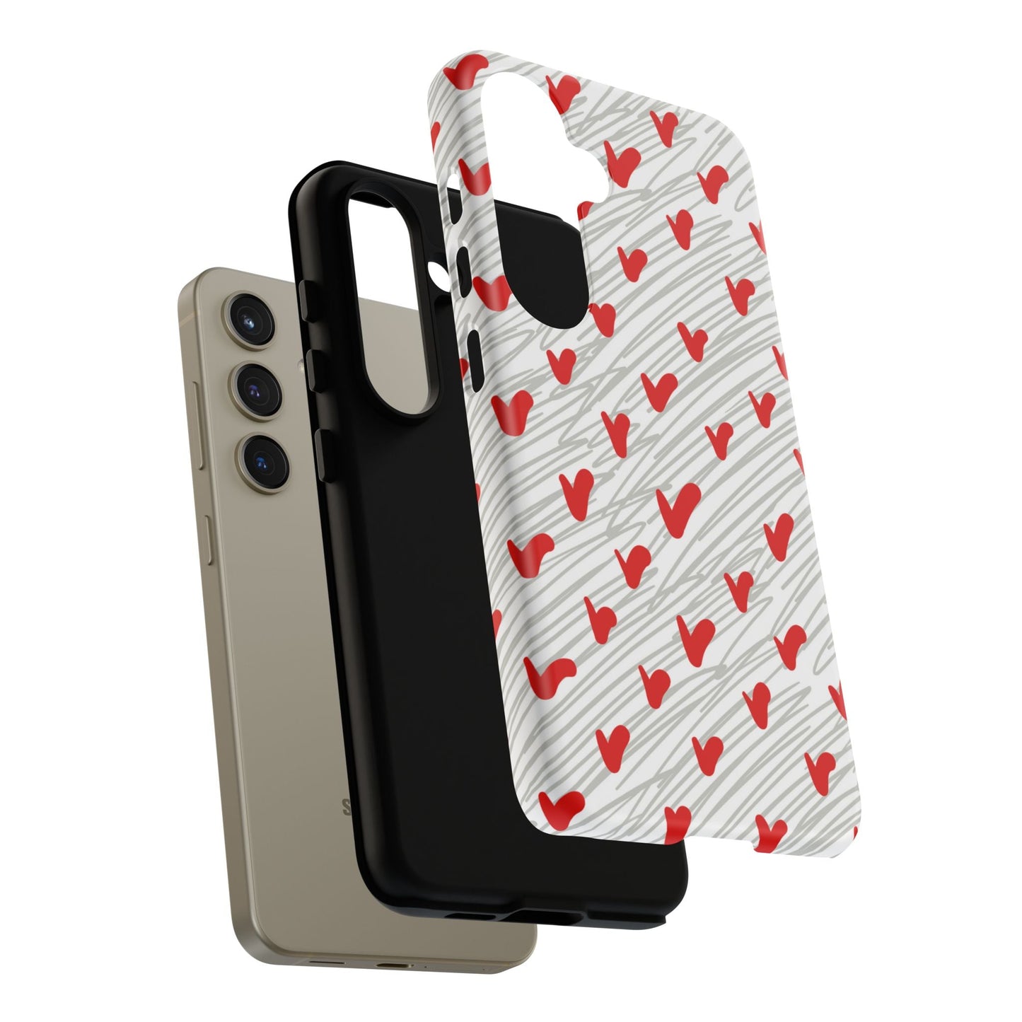 Playful Hearts & Spirals – Samsung Galaxy Case - BOGO Cases