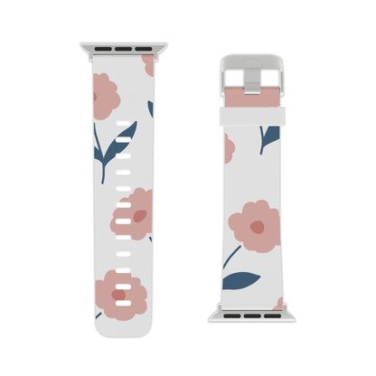 Playful Pink Floral Apple Watch Band | Fun Floral Design - BOGO Cases