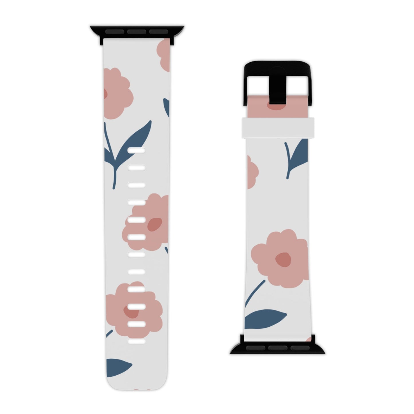 Playful Pink Floral Apple Watch Band | Fun Floral Design - BOGO Cases