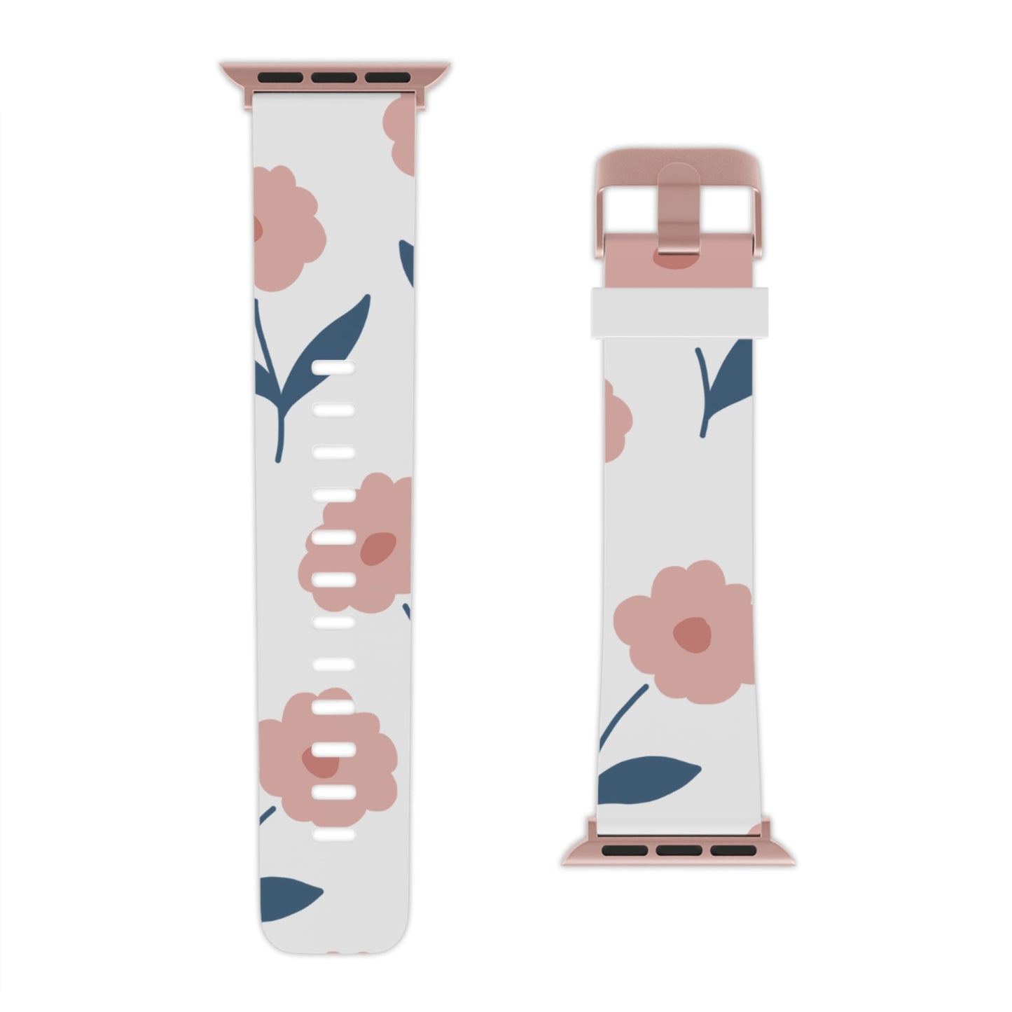 Playful Pink Floral Apple Watch Band | Fun Floral Design - BOGO Cases