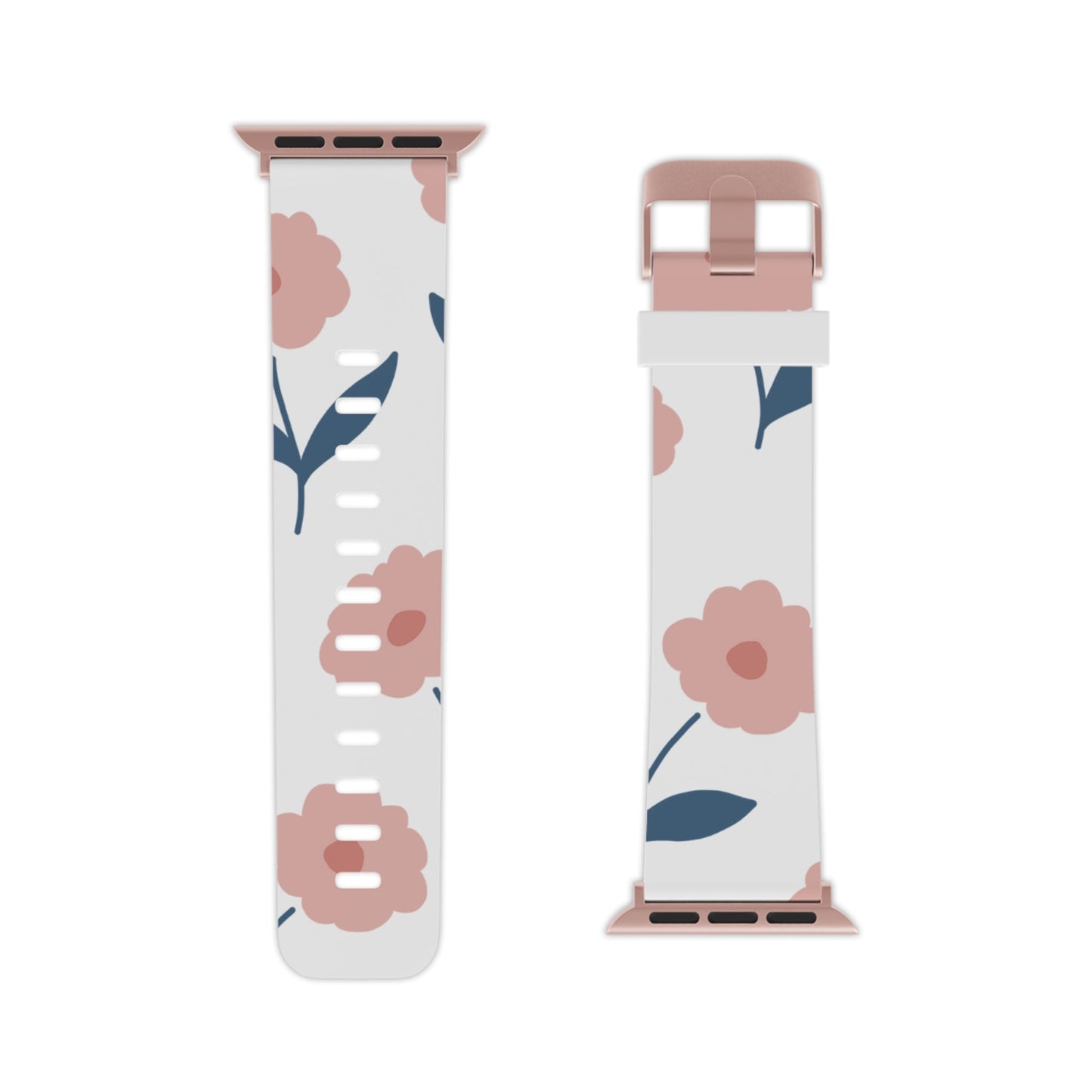 Playful Pink Floral Apple Watch Band | Fun Floral Design - BOGO Cases