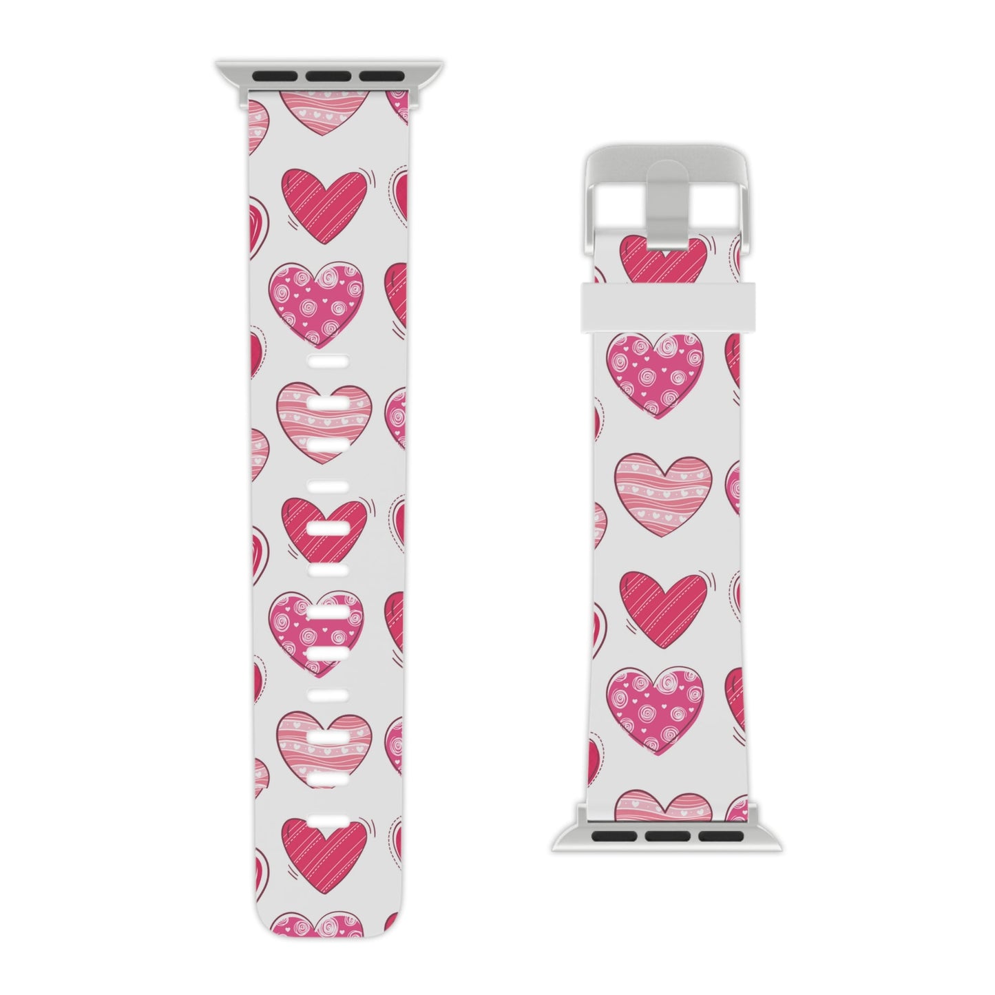  Playful Pink Hearts Apple Watch Band - BOGO Cases