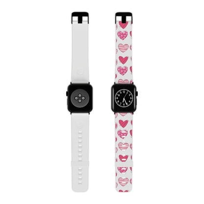  Playful Pink Hearts Apple Watch Band - BOGO Cases