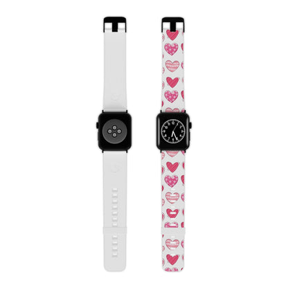  Playful Pink Hearts Apple Watch Band - BOGO Cases
