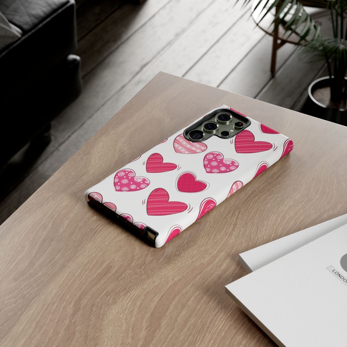 Playful Pink Hearts – Samsung Galaxy Case - BOGO Cases