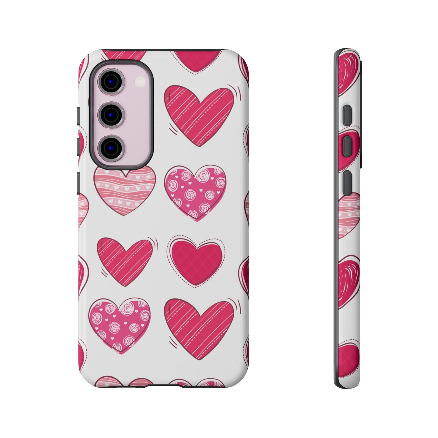 Playful Pink Hearts – Samsung Galaxy Case - BOGO Cases