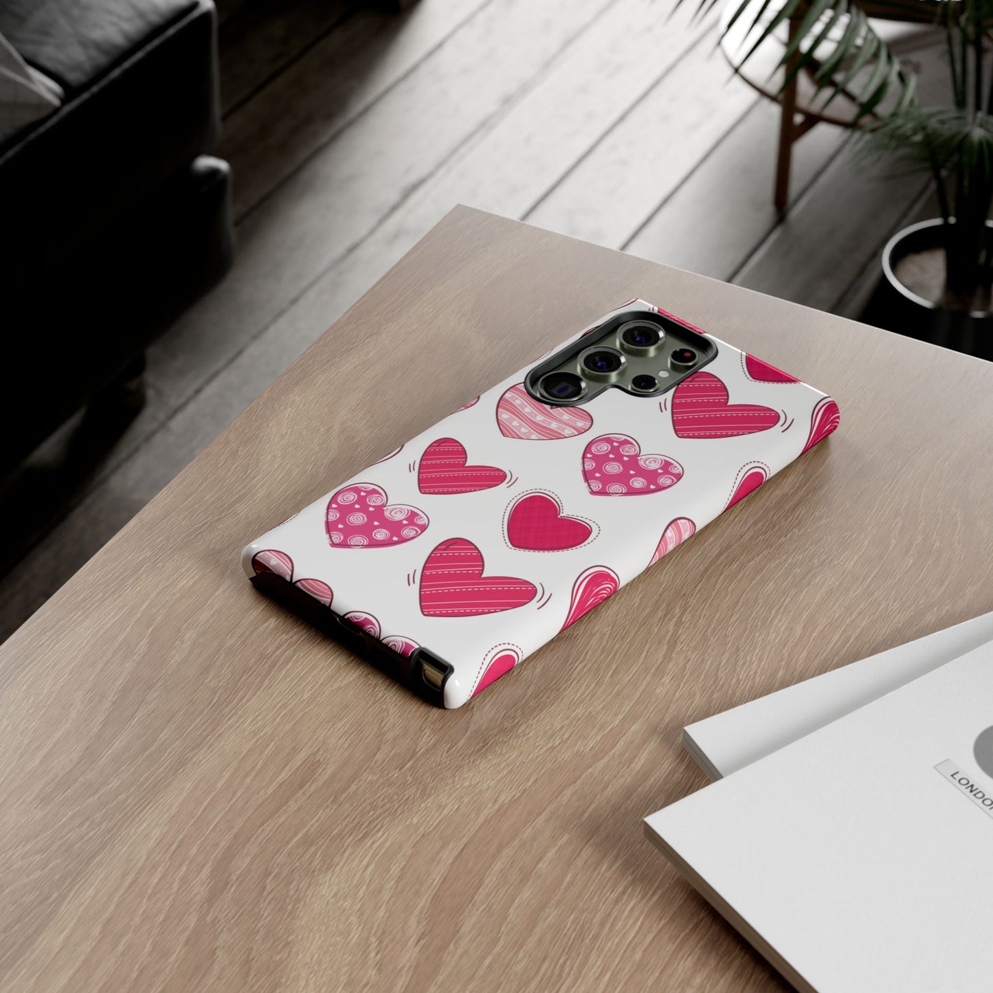 Playful Pink Hearts – Samsung Galaxy Case - BOGO Cases