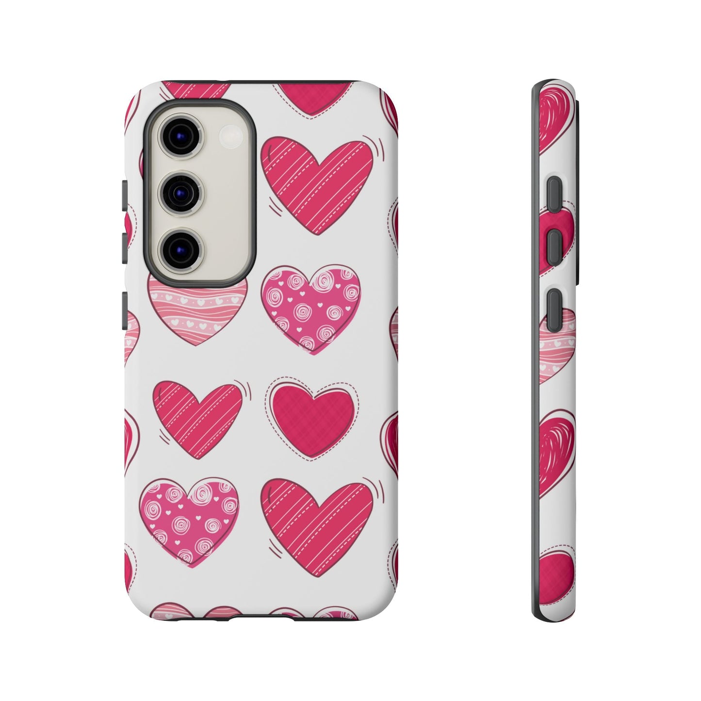 Playful Pink Hearts – Samsung Galaxy Case - BOGO Cases