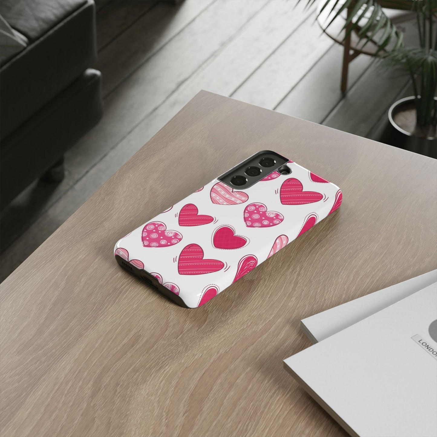 Playful Pink Hearts – Samsung Galaxy Case - BOGO Cases