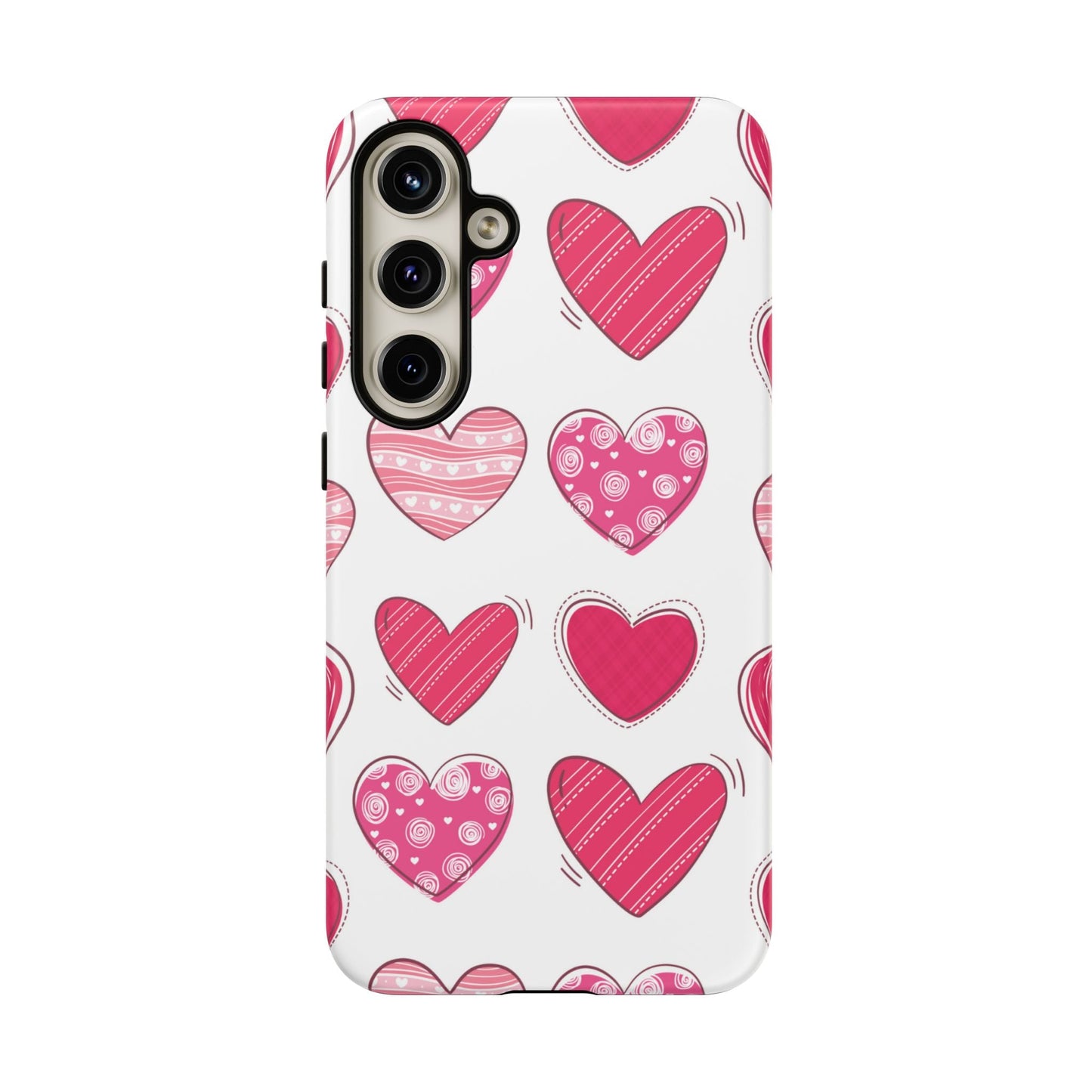 Playful Pink Hearts – Samsung Galaxy Case - BOGO Cases
