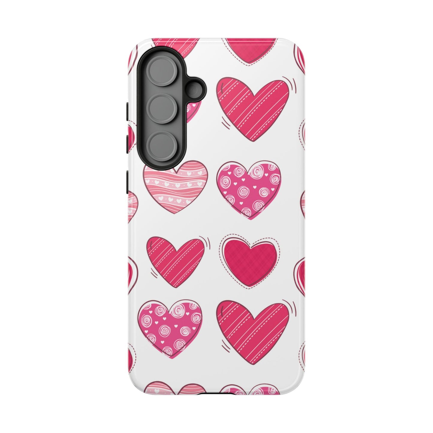 Playful Pink Hearts – Samsung Galaxy Case - BOGO Cases