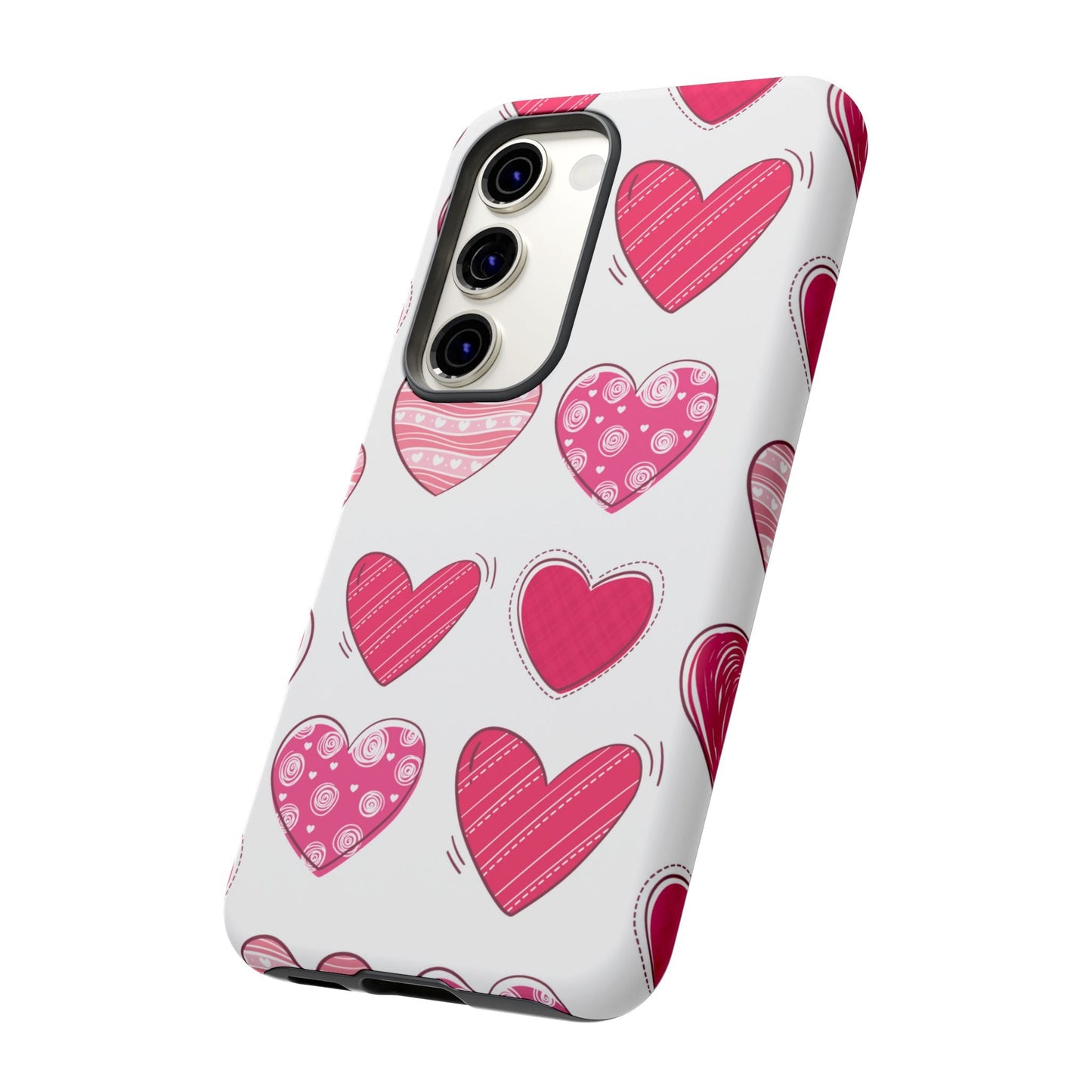Playful Pink Hearts – Samsung Galaxy Case - BOGO Cases