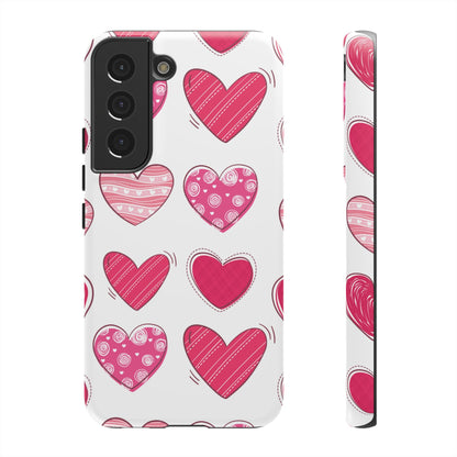 Playful Pink Hearts – Samsung Galaxy Case - BOGO Cases