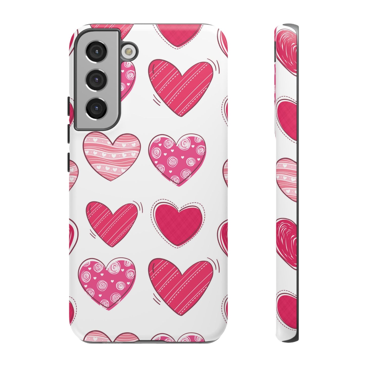 Playful Pink Hearts – Samsung Galaxy Case - BOGO Cases