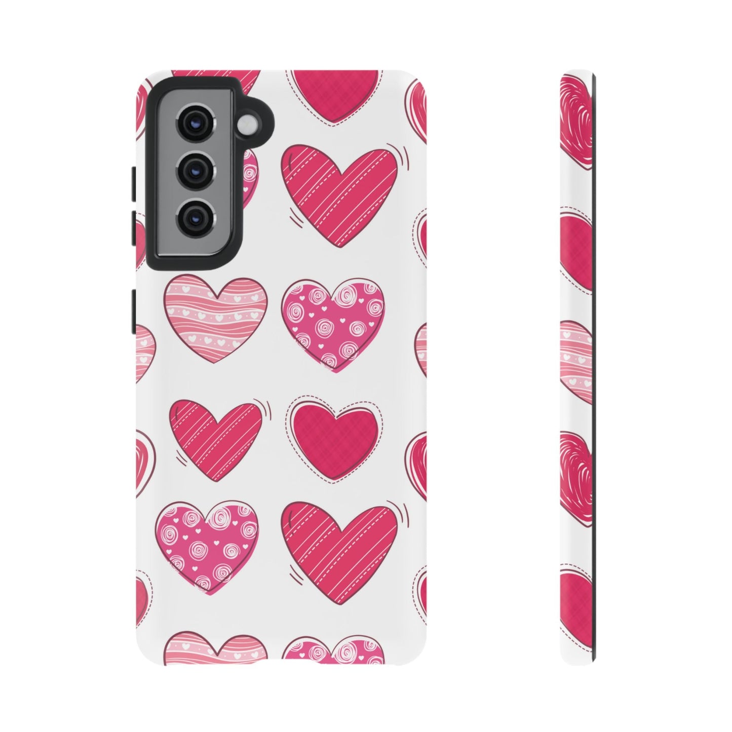 Playful Pink Hearts – Samsung Galaxy Case - BOGO Cases