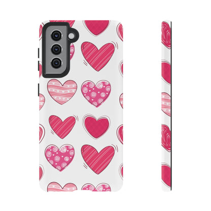 Playful Pink Hearts – Samsung Galaxy Case - BOGO Cases