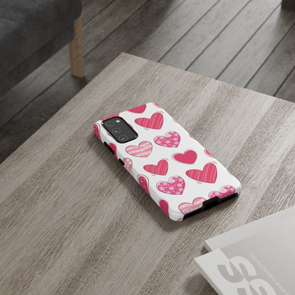 Playful Pink Hearts – Samsung Galaxy Case - BOGO Cases