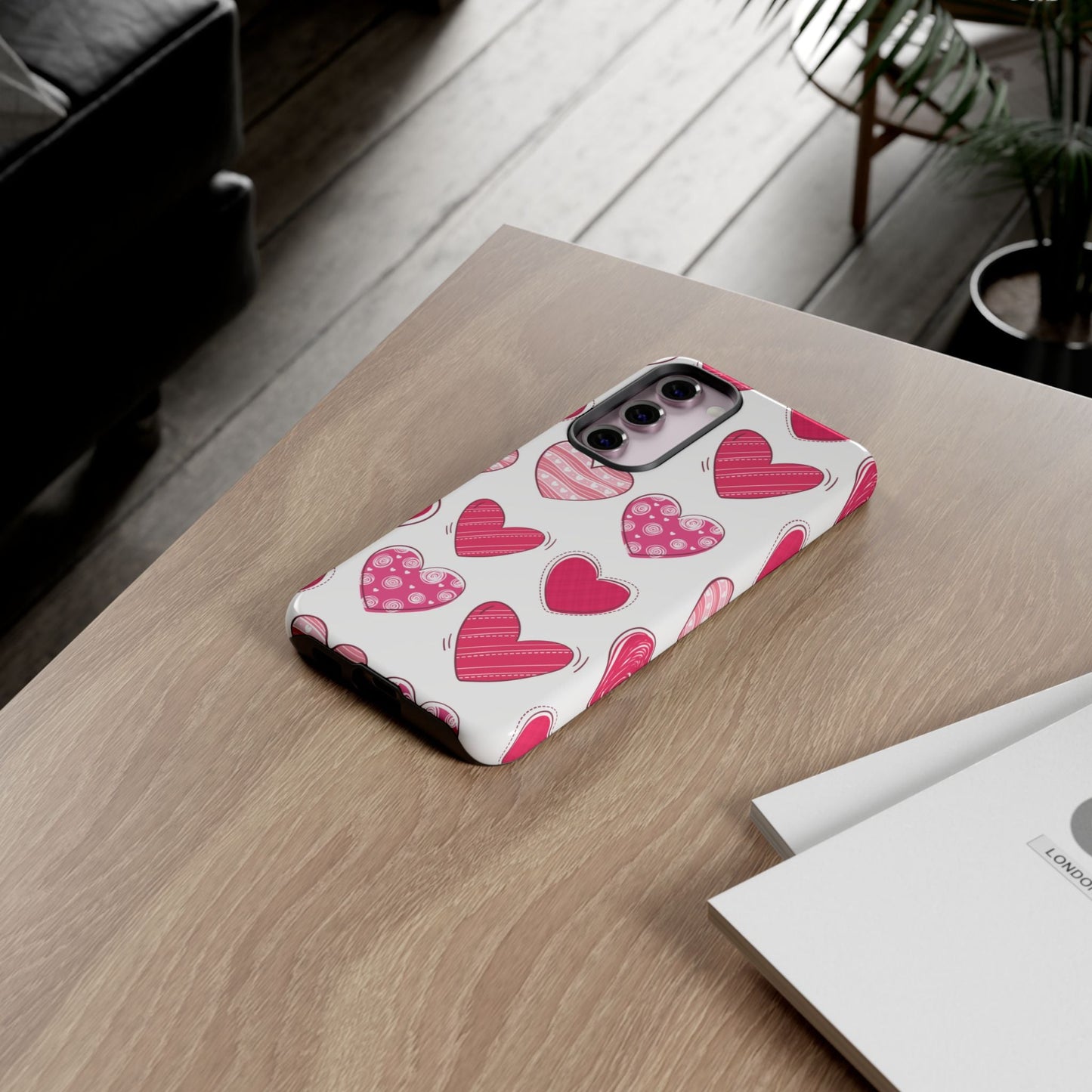 Playful Pink Hearts – Samsung Galaxy Case - BOGO Cases