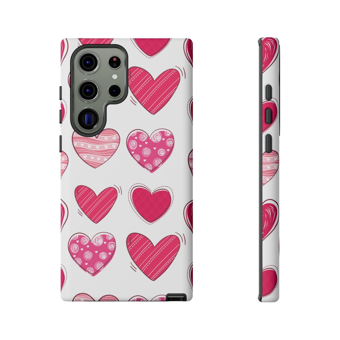 Playful Pink Hearts – Samsung Galaxy Case - BOGO Cases
