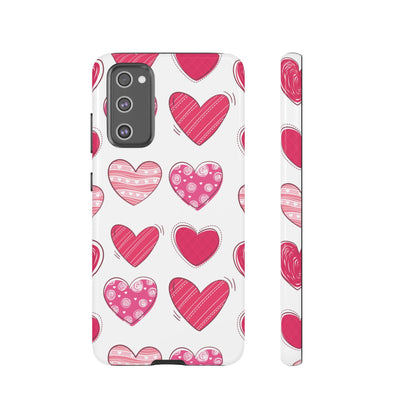 Playful Pink Hearts – Samsung Galaxy Case - BOGO Cases