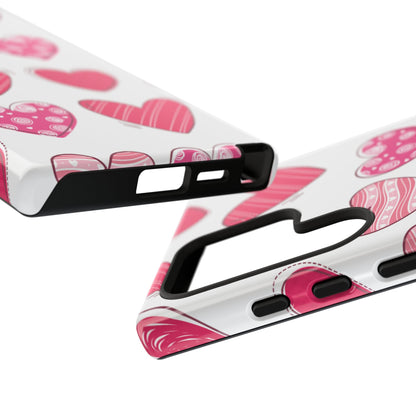 Playful Pink Hearts – Samsung Galaxy Case - BOGO Cases