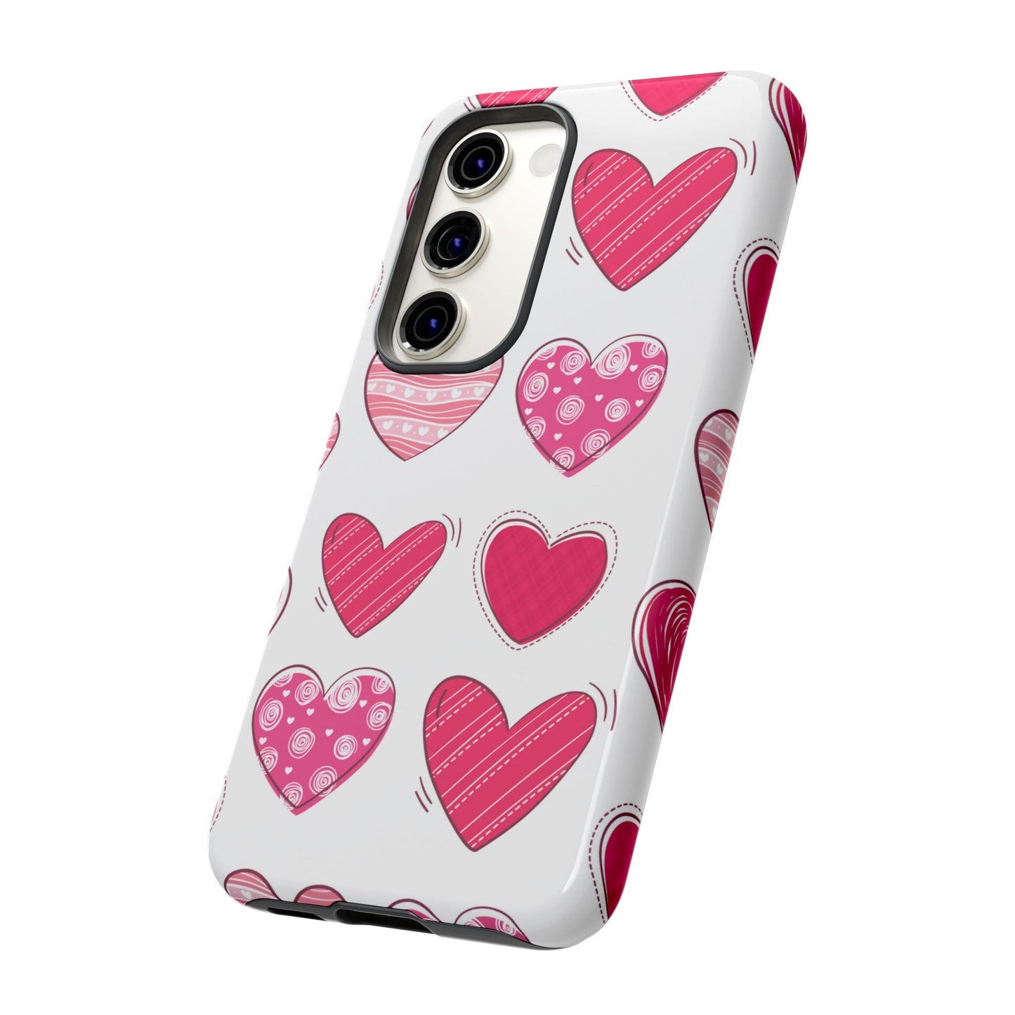 Playful Pink Hearts – Samsung Galaxy Case - BOGO Cases