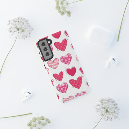 Playful Pink Hearts – Samsung Galaxy Case - BOGO Cases