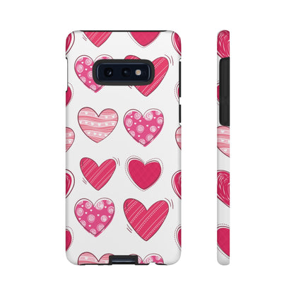 Playful Pink Hearts – Samsung Galaxy Case - BOGO Cases