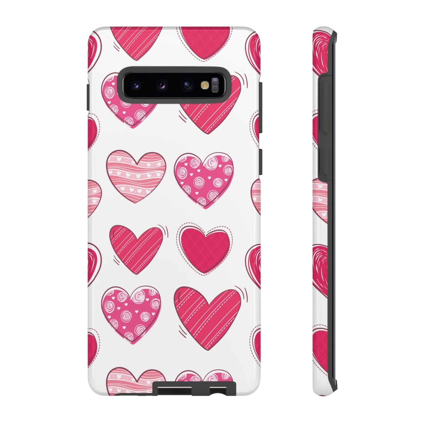 Playful Pink Hearts – Samsung Galaxy Case - BOGO Cases