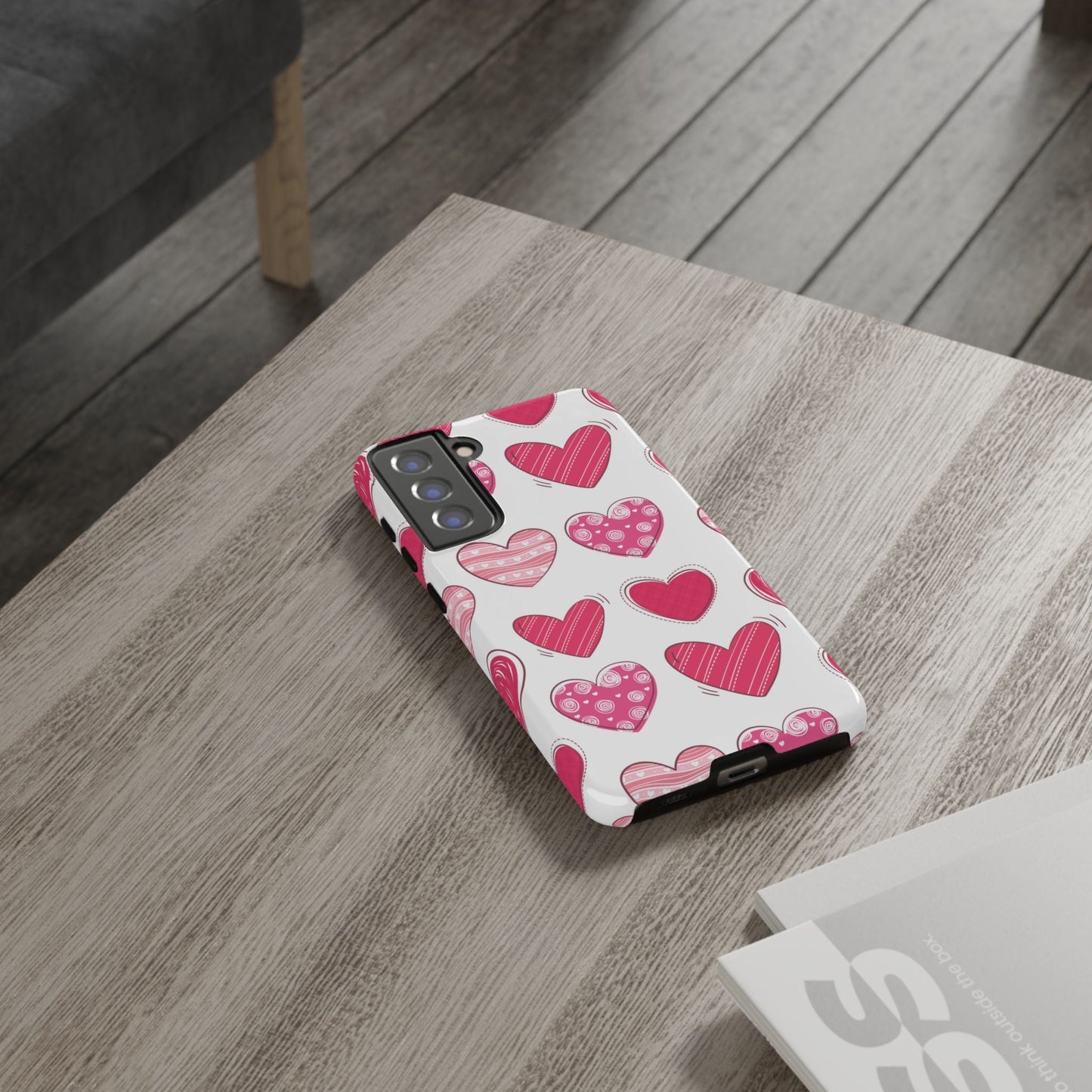 Playful Pink Hearts – Samsung Galaxy Case - BOGO Cases