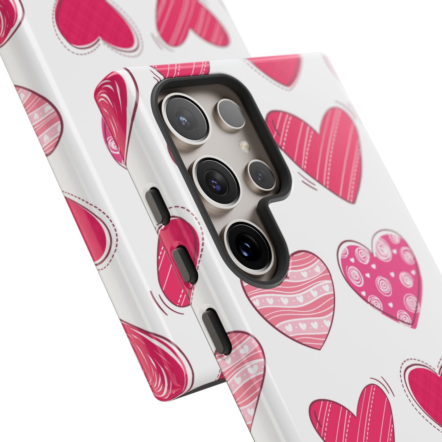 Playful Pink Hearts – Samsung Galaxy Case - BOGO Cases