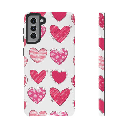 Playful Pink Hearts – Samsung Galaxy Case - BOGO Cases