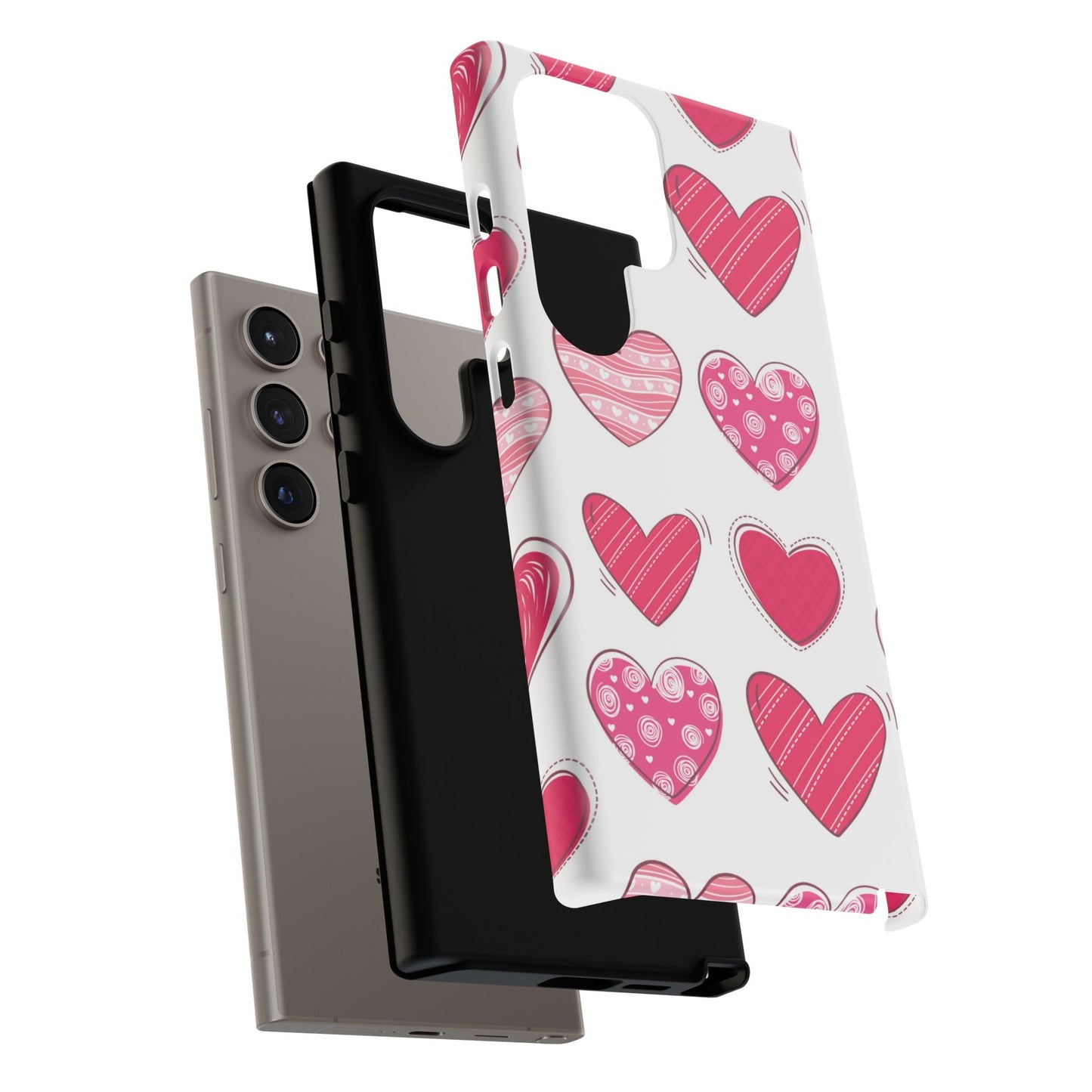 Playful Pink Hearts – Samsung Galaxy Case - BOGO Cases