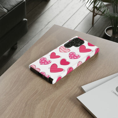 Playful Pink Hearts – Samsung Galaxy Case - BOGO Cases