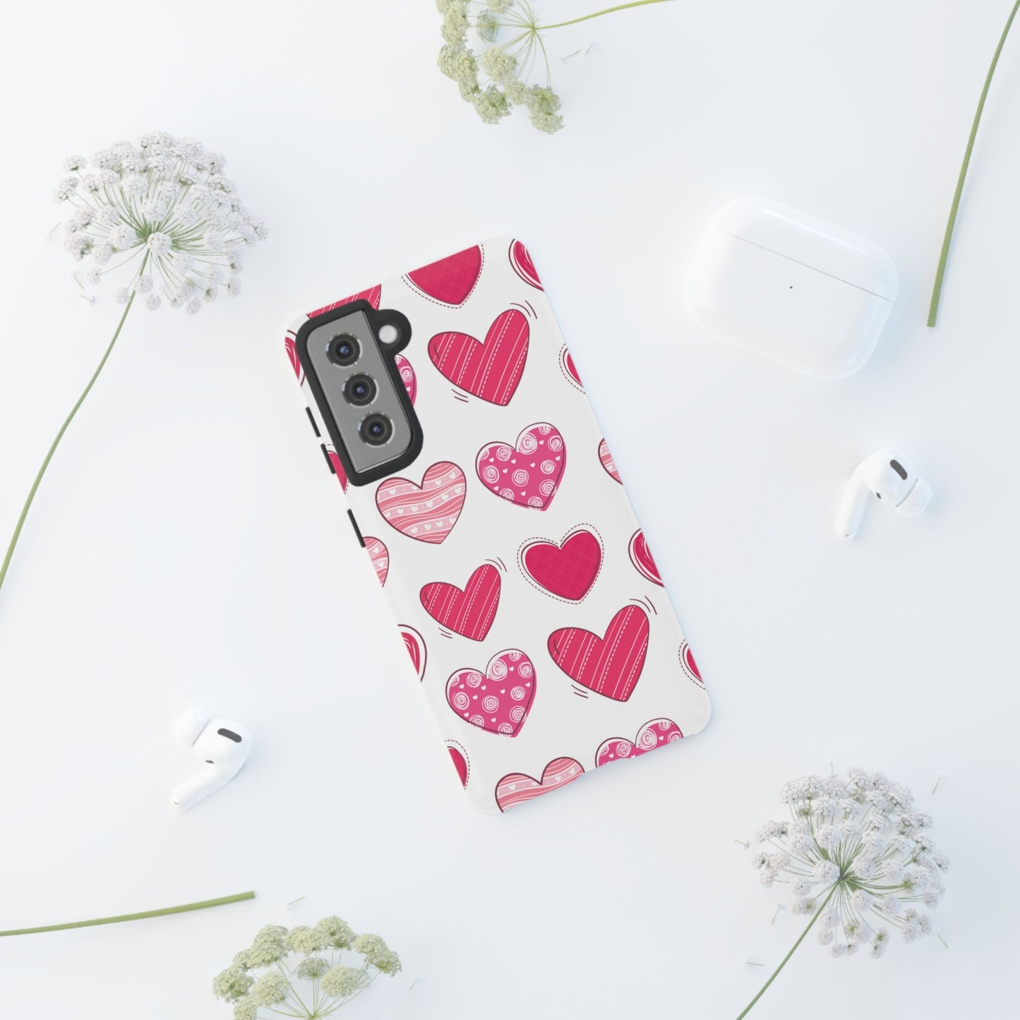 Playful Pink Hearts – Samsung Galaxy Case - BOGO Cases