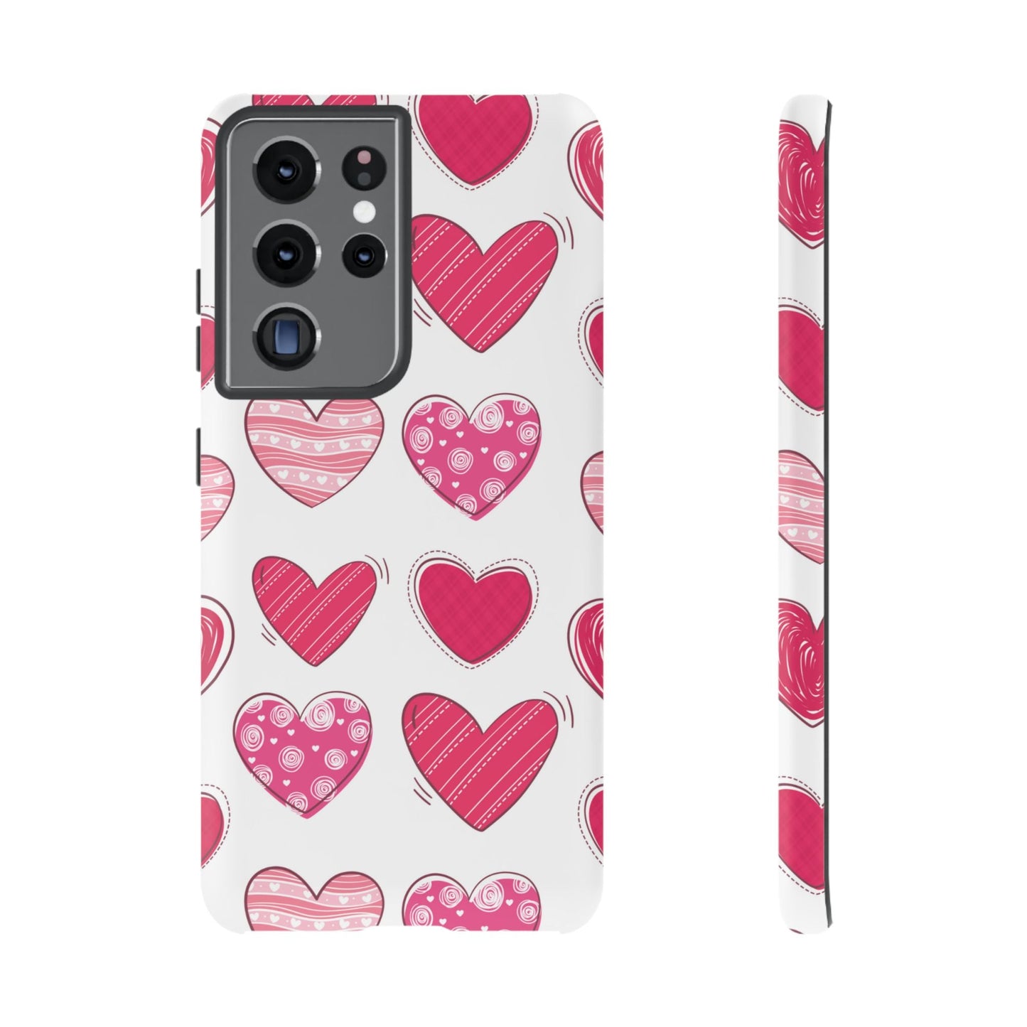 Playful Pink Hearts – Samsung Galaxy Case - BOGO Cases