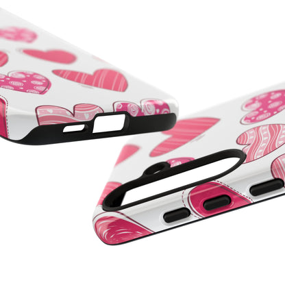 Playful Pink Hearts – Samsung Galaxy Case - BOGO Cases