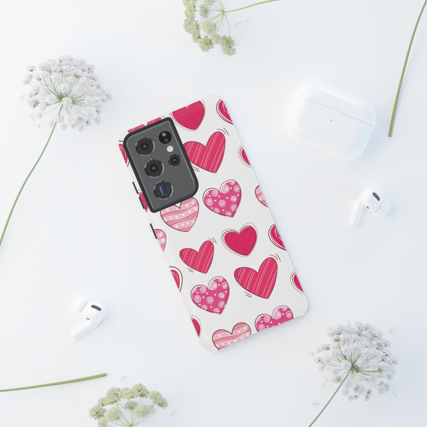 Playful Pink Hearts – Samsung Galaxy Case - BOGO Cases