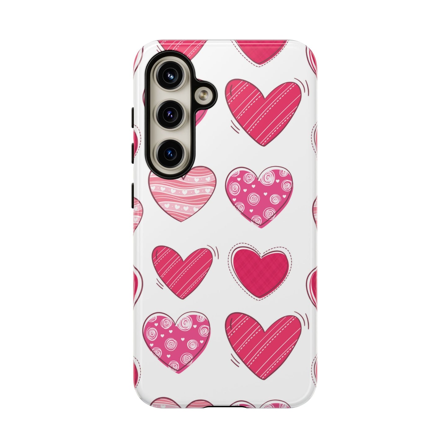 Playful Pink Hearts – Samsung Galaxy Case - BOGO Cases