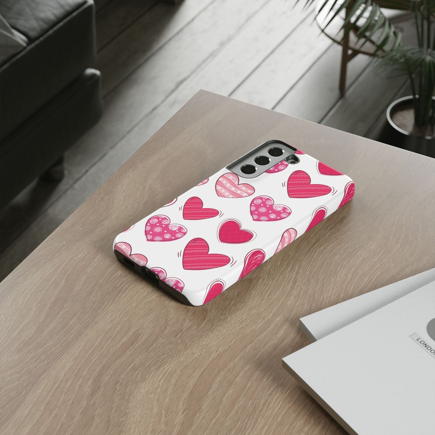 Playful Pink Hearts – Samsung Galaxy Case - BOGO Cases
