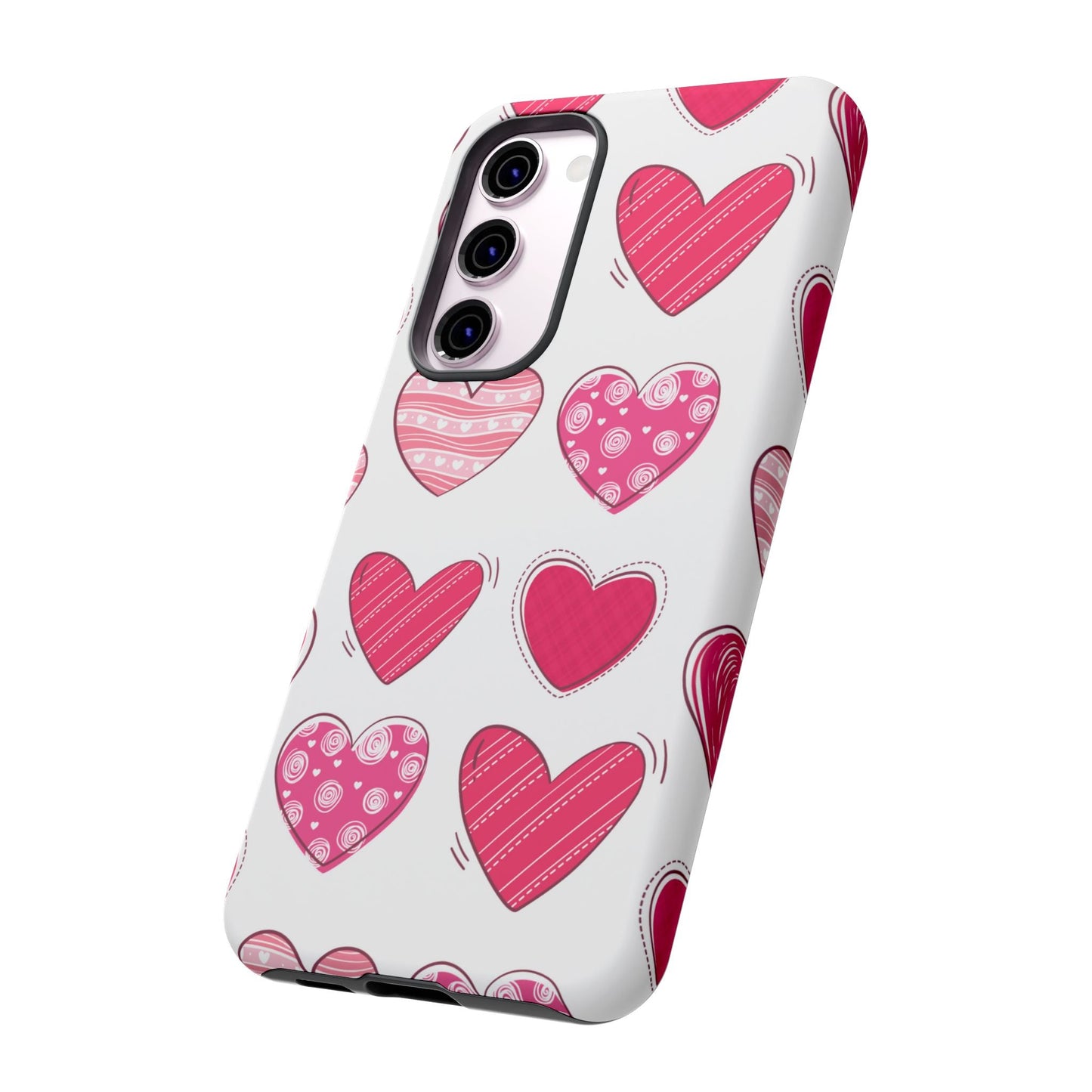 Playful Pink Hearts – Samsung Galaxy Case - BOGO Cases