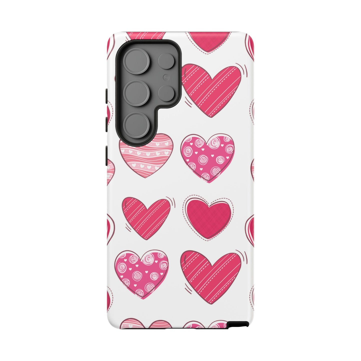 Playful Pink Hearts – Samsung Galaxy Case - BOGO Cases