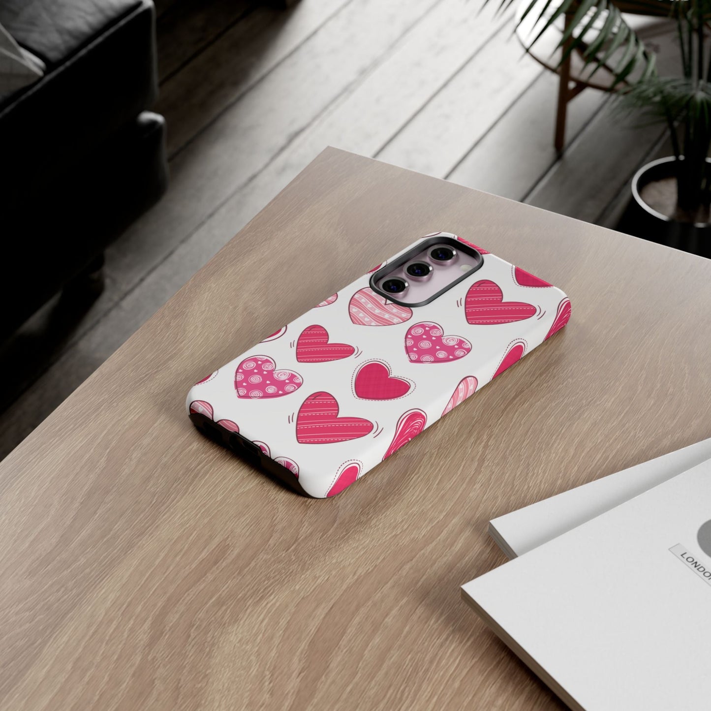 Playful Pink Hearts – Samsung Galaxy Case - BOGO Cases